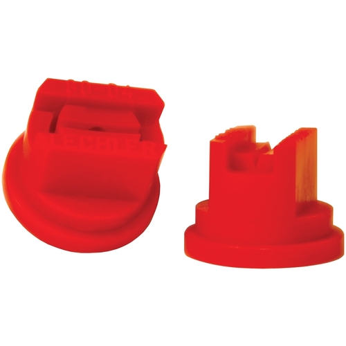 ST8004 Spray Nozzle, Standard Flat, Polyoxymethylene, Red, For: Y8253048 Series 8 mm Cap - pack of 6