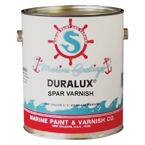 Marine Clear Spar Varnish, High-Gloss, Clear, Liquid, 1 gal, Pail