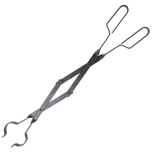 Fireplace Tongs, 26 in L Black