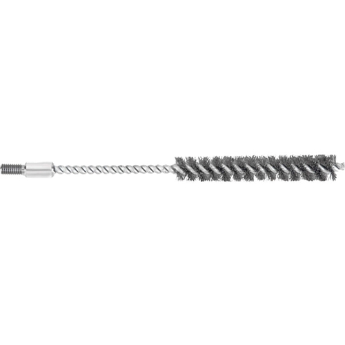 Wire Brush, 9 in L Brush, Stainless Steel Bristle, 0.9 in L Trim, Steel Handle