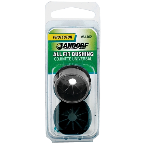 Jandorf 61402 Conduit Bushing, 3/4 in Dia Cable, Nylon, Black, 1 in Dia Panel Hole, 0.453 in Thick Panel