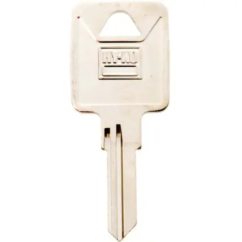 Key Blank, Brass, Nickel, For: Trimark Cabinet, House Locks and Padlocks