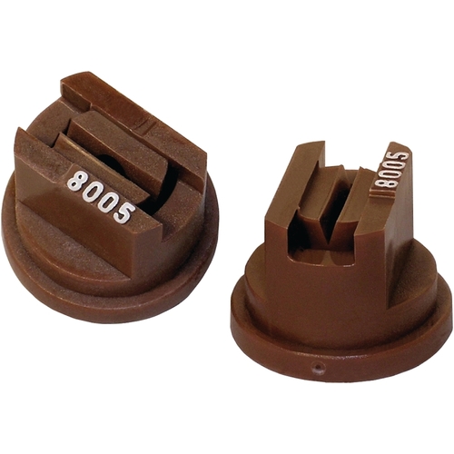 ST8005 Spray Nozzle, Standard Flat, Polyoxymethylene, Brown, For: Y8253048 Series 8 mm Cap - pack of 6