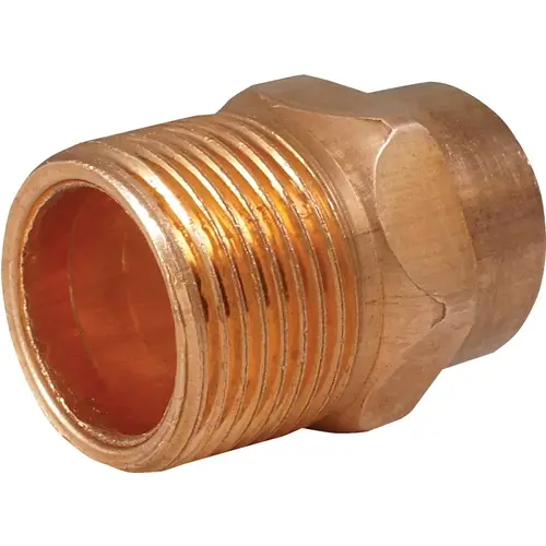 104 Series Pipe Adapter, 1 in, Sweat x MNPT, Copper