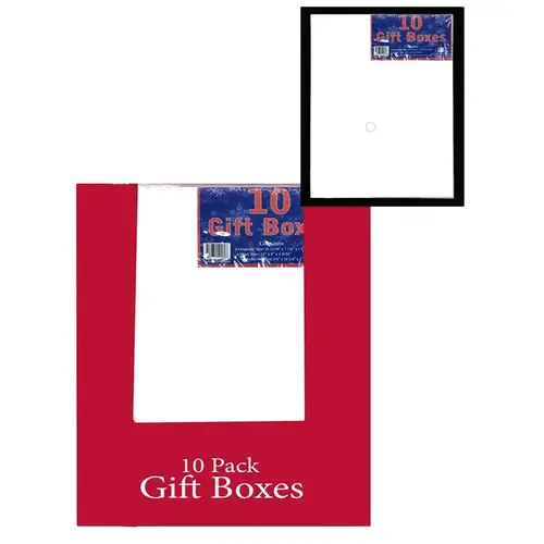 IG97032/69549 Folding Gift Box, 11-1/4 in W, 11-1/4 in H, Paper, White - pack of 8