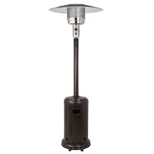 Patio Heater, Propane or Butane Gas Only, Electric Ignition, 48,000 Btu, 20 lb Tank