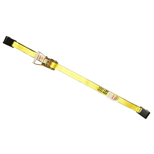 S-Line 556 Tie-Down, 2 in W, 27 ft L, Polyester, 333 lb Working Load, J-Hook End