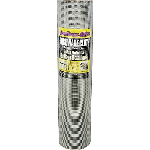 11 03 36 13 Hardware Cloth, 100 ft L, 24 in W, 19 Gauge, 1/2 x 1/2 in Mesh, Galvanized