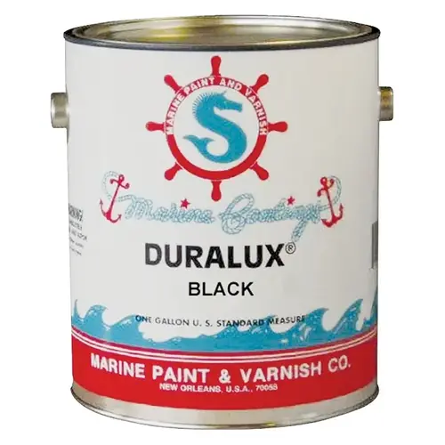 Duralux M722-1 Marine Enamel, High-Gloss, Black, 1 gal Can