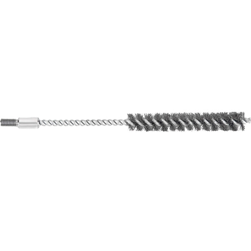 Wire Brush, 7 in L Brush, Stainless Steel Bristle, 0.709 in L Trim, Steel Handle