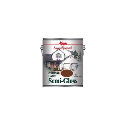 Exterior House Paint, Semi-Gloss, Colonial Red, 1 gal Pail - pack of 4