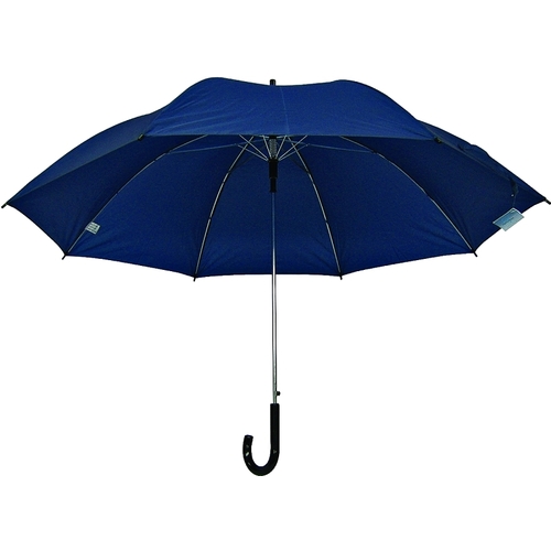 Deluxe Rain Umbrella, Nylon Fabric, Navy Fabric, 27 in