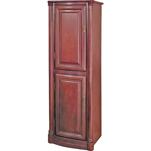 Foremost WIS1754 Floor Cabinet, 2-Door, 2-Shelf, 4-Drawer, Wood, Deep Cherry