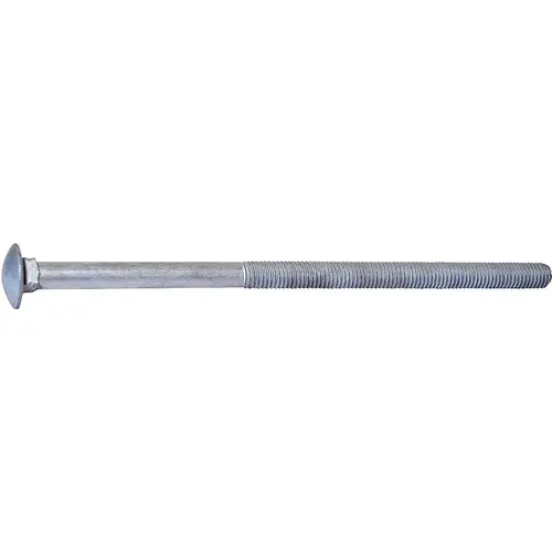 Carriage Bolt, 1/2-13 in Thread, NC Thread, 10 in OAL, 2 Grade - pack of 25