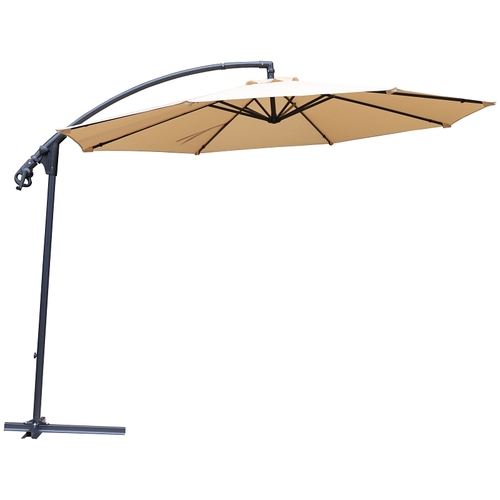 Seasonal Trends UMD10-8BKOBD-04 Umbrella and Stand Offset Easy Up, 98.42 in OAH, 10 ft W Canopy, 10 ft L Canopy