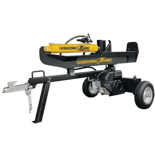 Lumber Jack YTL171190/014274 Log Splitter, Gasoline Engine, 25 ton Splitting, Max length 26 in Log Yellow and Black