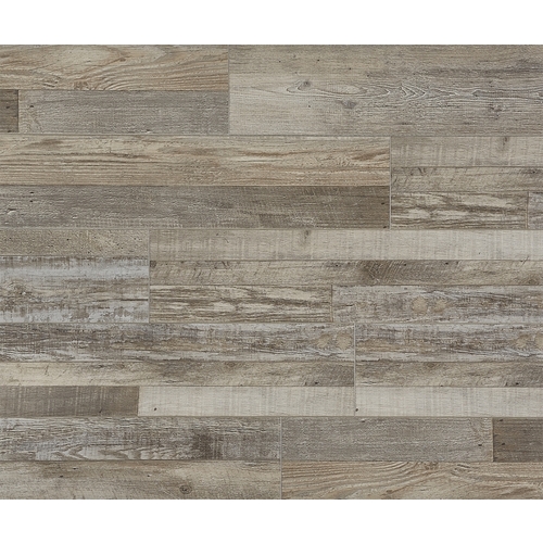Santa Monica Series Flooring Plank, 48 in L, 7 in W, Beveled Edge, Authentic Wood Pattern, Vinyl - pack of 10
