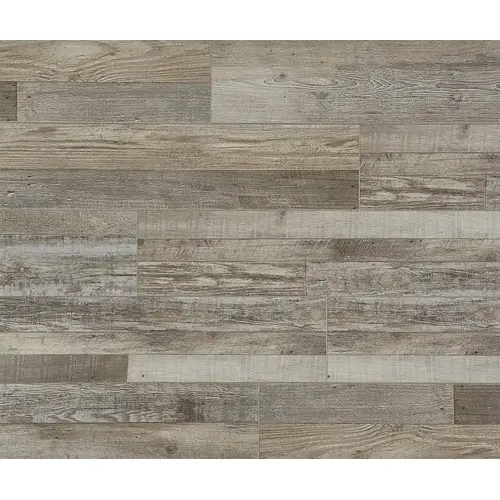 Santa Monica Series Flooring Plank, 48 in L, 7 in W, Beveled Edge, Authentic Wood Pattern, Vinyl Crescent Bay - pack of 10