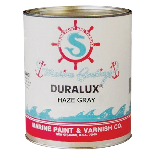 Duralux M731-4 Marine Enamel, High-Gloss, Haze Gray, 1 qt Can
