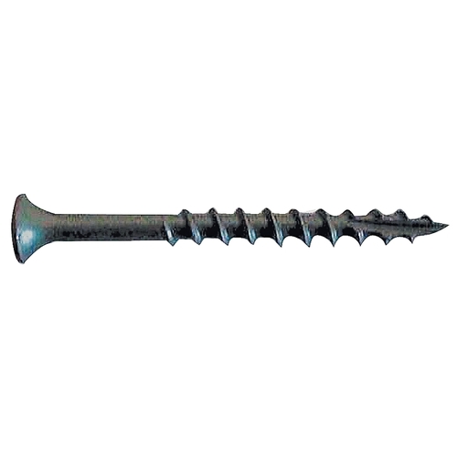 Deck Screw, #10 Thread, 3-1/2 in L, Bugle Head, Star Drive, Type 17 Slash Point, Carbon Steel ProTech-Coated