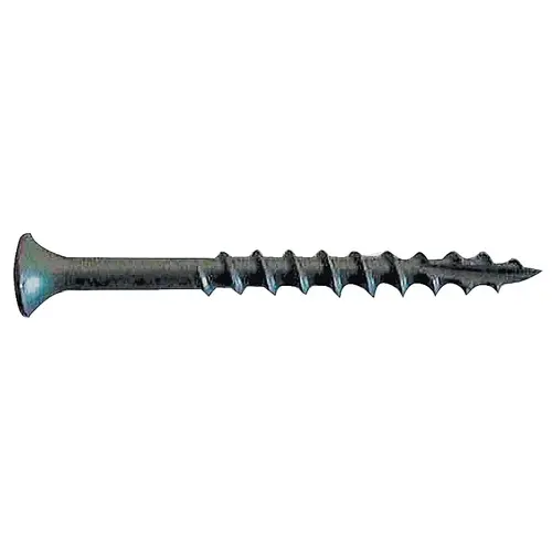 Camo 0341199 Deck Screw, #10 Thread, 3-1/2 in L, Bugle Head, Star Drive, Type 17 Slash Point, Carbon Steel ProTech-Coated