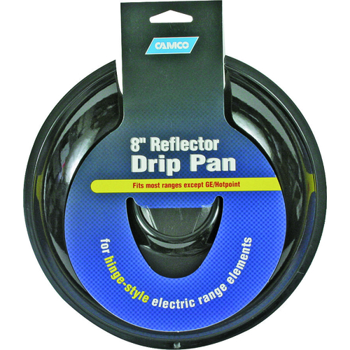 Drip Pan, 8 in Dia Chrome