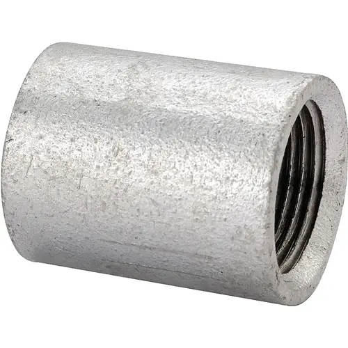 Merchant Pipe Coupling, 1/4 in, Threaded, Malleable Steel