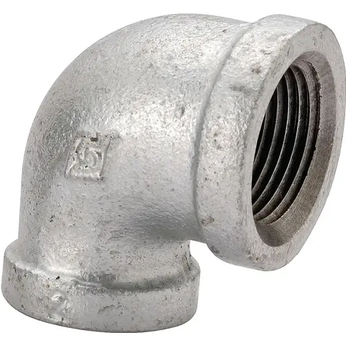 Pipe Elbow, 1/4 in, Threaded, 90 deg Angle