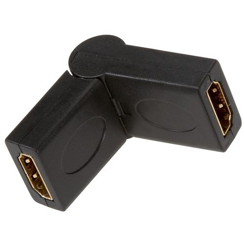Coupler/Connector, Female Connector, Gold, Black