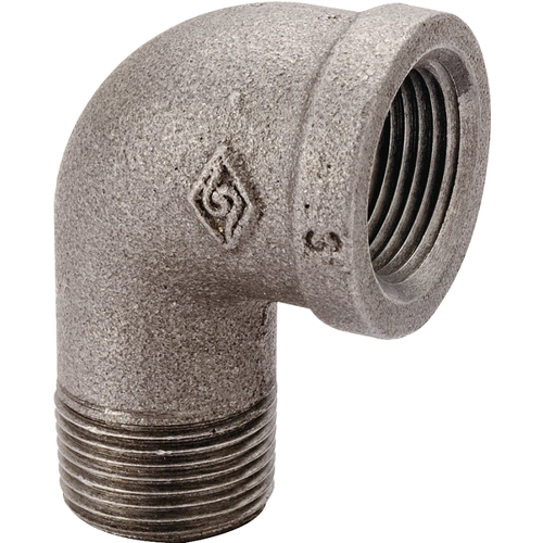 Street Pipe Elbow, 1-1/2 in, FIP x MIP, 90 deg Angle, Malleable Iron, SCH 40 Schedule