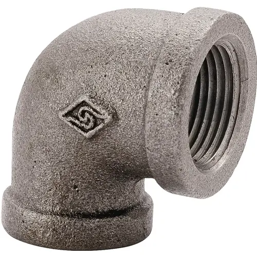 Pipe Elbow, 1 in, FIP, 90 deg Angle, Malleable Iron, SCH 40 Schedule, 300 psi Pressure