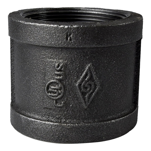 2 Inch Steel Pipe Coupling - SCH 40 Schedule, 300 PSI Threaded Connection For Plumbing Systems