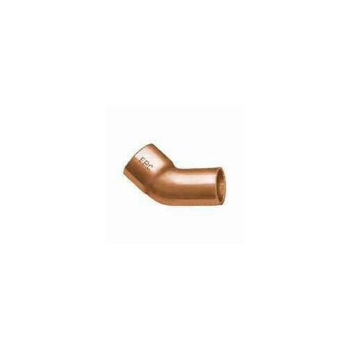 EPC 31194 Street Pipe Elbow, 1/2 in, Sweat x FTG, 45 deg Angle, Copper