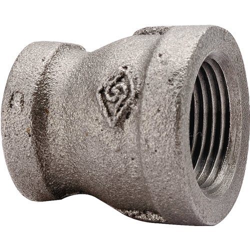 Reducing Pipe Coupling, 1/2 x 1/4 in, FIP, Steel, SCH 40 Schedule, 300 psi Pressure