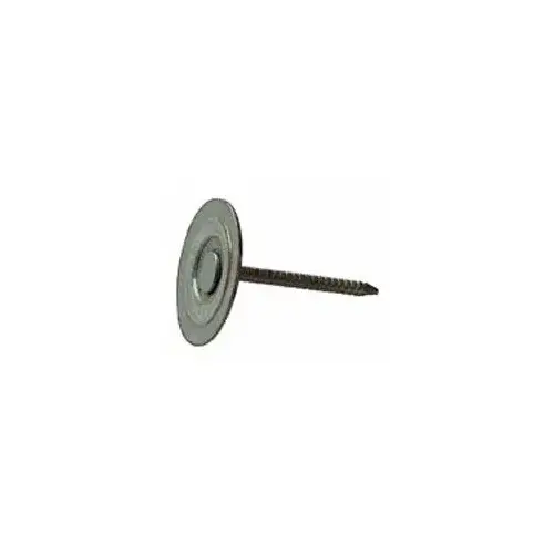 Stinger 00127072 0127072 Cap Nail, 1-1/4 in L, Flat Head, 12 ga Gauge, Steel Electro-Galvanized