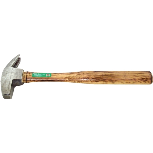 DIAMOND FARRIER CO DDH14/FH14 FH14 Driving Hammer, 14 oz Head, Steel Head, Hardwood Handle, 12 in OAL