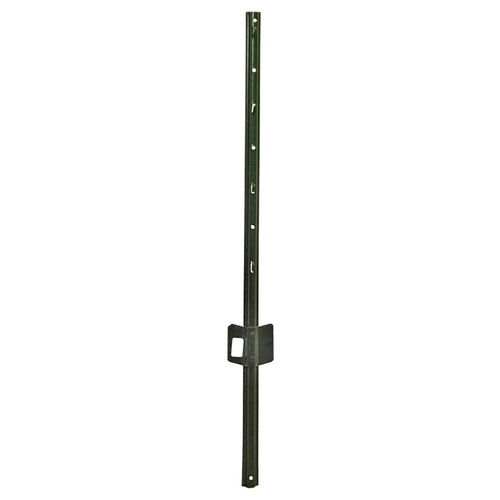 Jackson Wire 14025845 U-Post, 3 ft H, Steel, Green, Plain