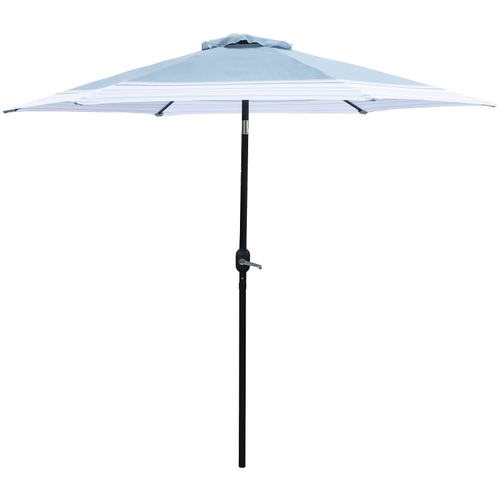 Seasonal Trends 59794 Tilt/Crank Market Umbrella, 94.4 in H, 106.2 in W Canopy, 106.3 in L Canopy, Hexagonal Canopy