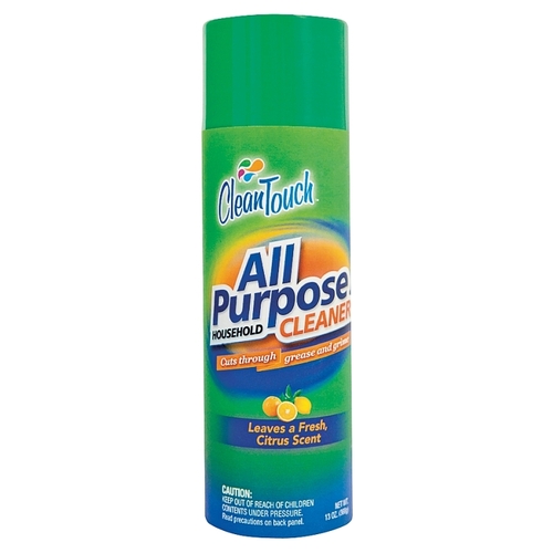 CleanTouch 9655 All-Purpose Household Cleaner, 13 oz Aerosol Can, Liquid, Citrus