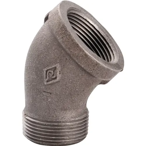 Street Pipe Elbow, 1/2 in, FIP x MIP, 45 deg Angle, Malleable Iron, SCH 40 Schedule, 300 psi Pressure