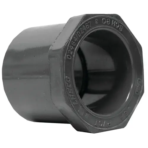 837249BC Reducing Bushing, 2 x 1 in, Spigot x Slip, PVC, SCH 80 Schedule