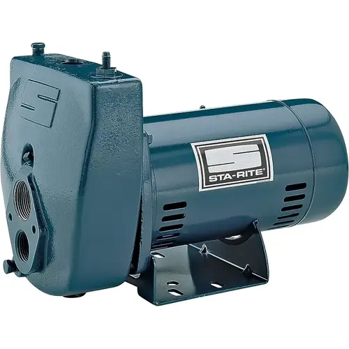 STA-RITE SLC-L ProJet Series Jet Pump, 1-Phase, 9.9/4.9 A, 115/230 V, 0.5 hp, 25 ft Shallow, 70 ft Deep Max Head, Iron