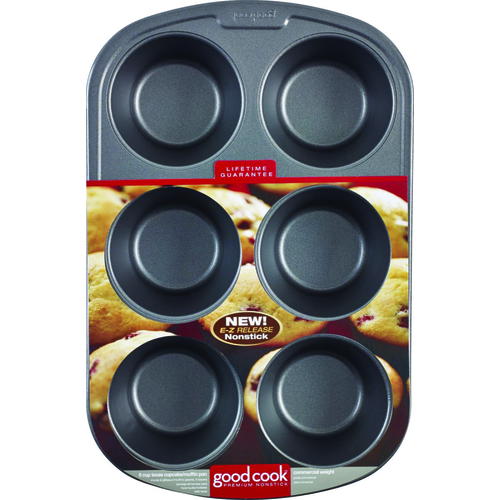 Good Cook 04033 Muffin Pan, Round Impressions, Steel,