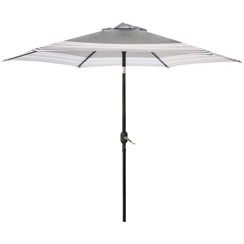 Tilt/Crank Market Umbrella, 94.4 in H, 106.2 in W Canopy, 106.2 in L Canopy, Hexagonal Canopy