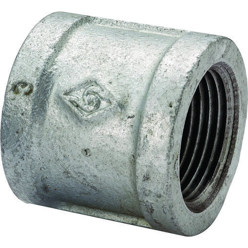 Pipe Coupling, 3/4 in, Threaded, Malleable Steel, SCH 40 Schedule, 300 psi Pressure