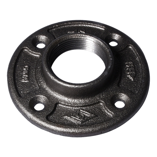 Floor Flange, 1-1/2 in, 4.6 in Dia Flange, FIP, 4-Bolt Hole, 0.31 inch (8 mm) Dia Bolt Hole