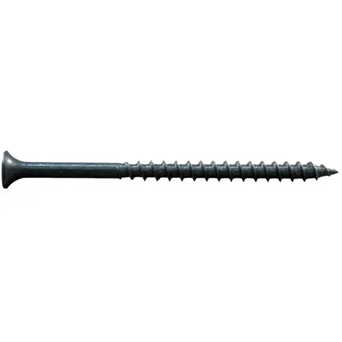 Deck Screw, #10 Thread, 3-1/2 in L, Coarse Thread, Bugle Head, Combo Drive, Sharp Point, Ceramic - pack of 1000