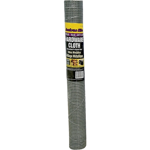 Jackson Wire 11051513 11 05 15 13 Hardware Cloth, 10 ft L, 24 in W, 23 Gauge, 1/4 x 1/4 in Mesh, Galvanized