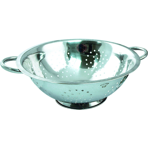 Euro-Ware 3105 Colander, 5 qt Capacity, Stainless Steel, Stainless Steel Handle