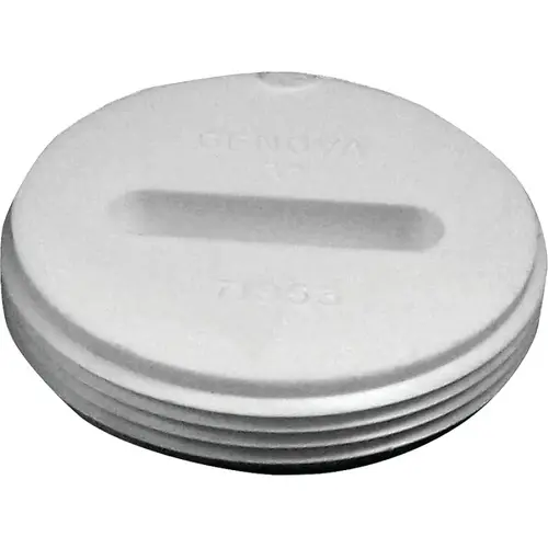 CANPLAS 193063 Toe Saver Floor Plug, 3 in, MNPT, PVC, White